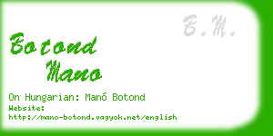 botond mano business card