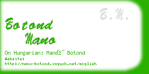 botond mano business card